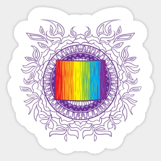 Colorado Mandala Pride Sticker